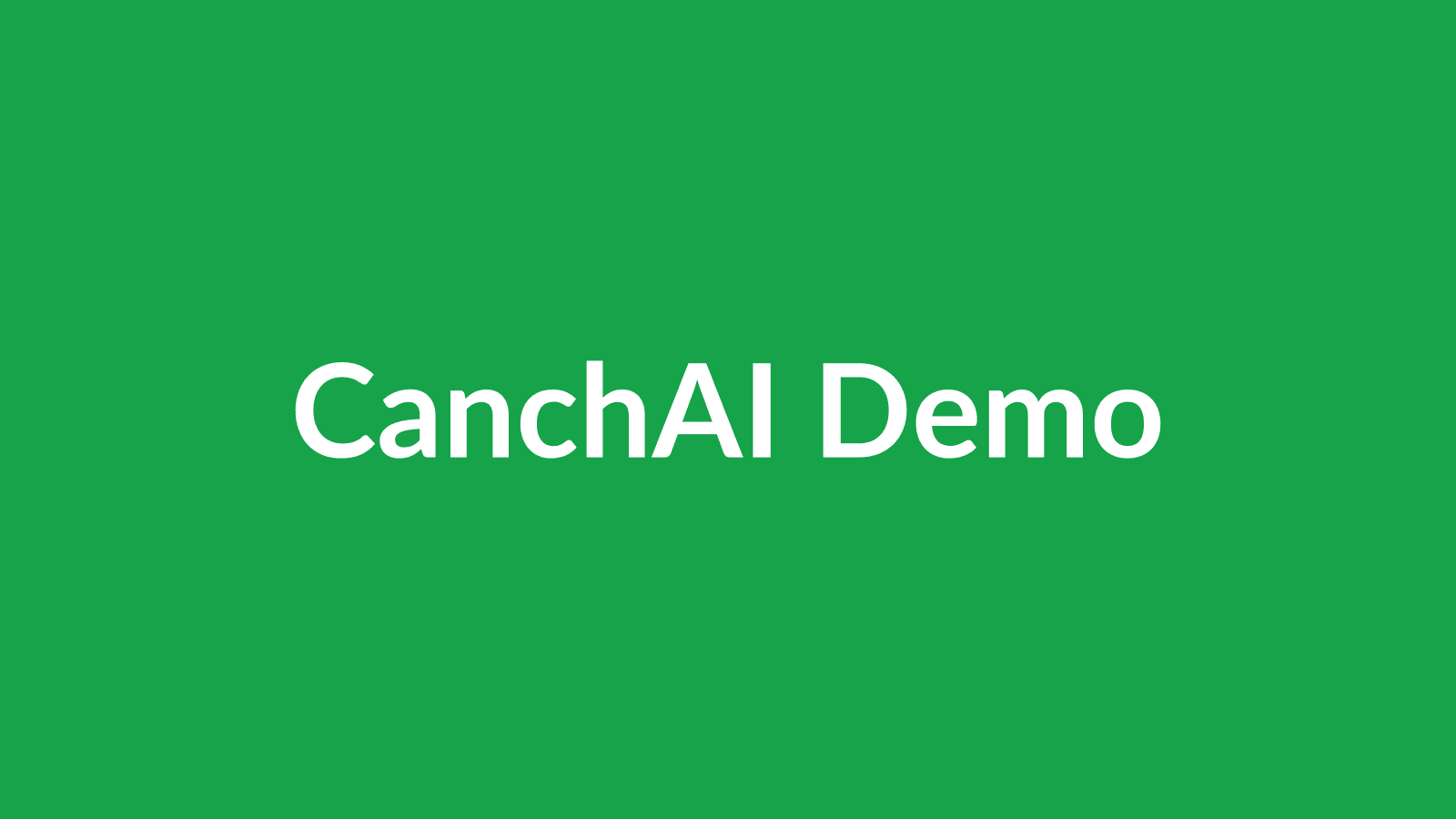 Demo de CanchAI — póster