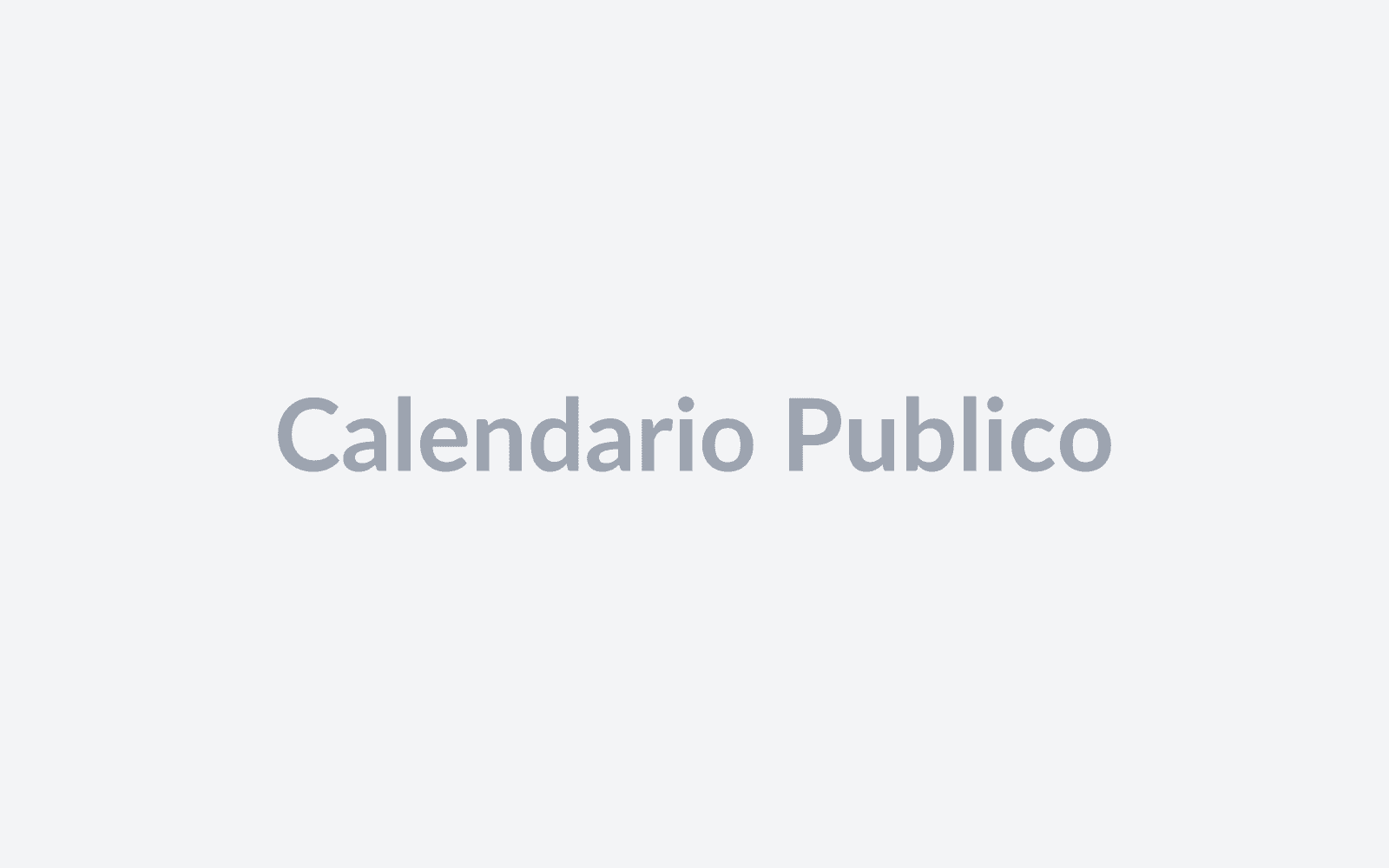 Calendario público con horarios disponibles
